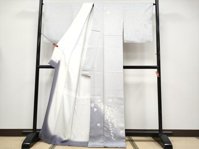 平和屋本店●極上　訪問着　総刺繍　胡蝶蘭　暈し染め　金糸　紫水晶色地　逸品　未使用　CYAA4352s6_1