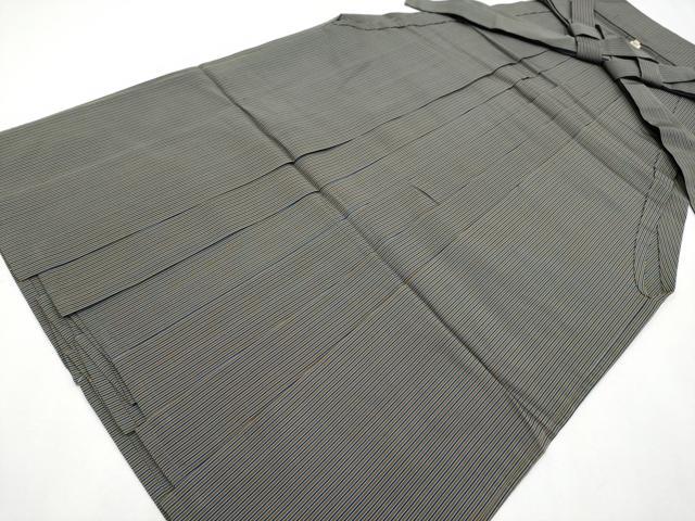平和屋本店＊極上　夏物　男性　人間国宝　甲田栄佑　精好仙台平　行灯袴　縞　逸品　CYAA4399s6