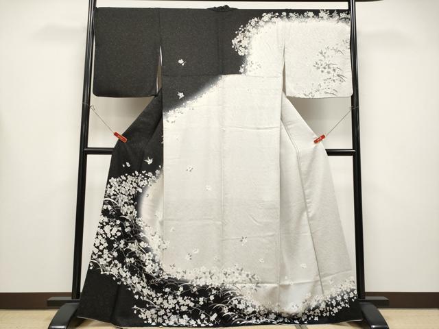 平和屋着物●極上　訪問着　舞花文　暈し染め　金通し地　逸品　CYAA4440s6