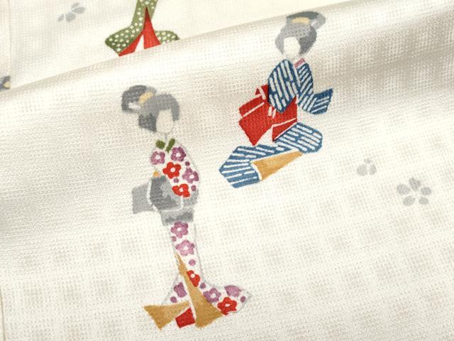 平和屋着物[]極上　七五三　女の子　7歳　祝着　人物文　白地　逸品　CYAA4451s6_6