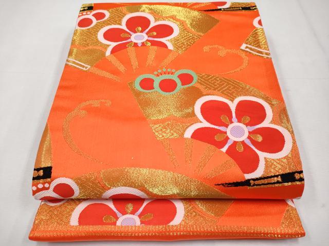 平和屋着物[]極上　七五三　女の子　7歳　祝着・袋帯セット　駒刺繍　枝梅文　黒地　金彩　逸品　CYAA4458s6_5