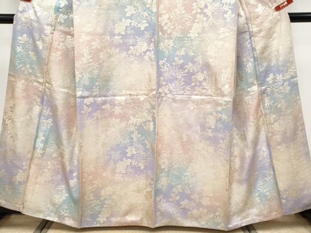 平和屋本店●極上　小紋　枝花文　暈し染め　金彩　逸品　未使用　CYAA4476s6_4