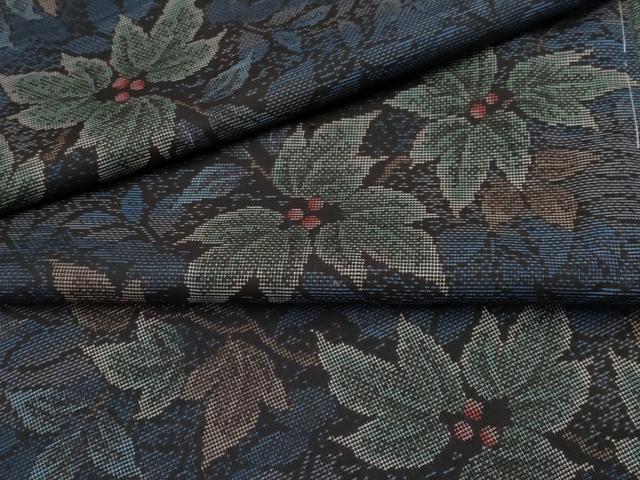 平和屋着物○極上 本場大島紬 9マルキ 枝葉木の実 逸品 未使用
