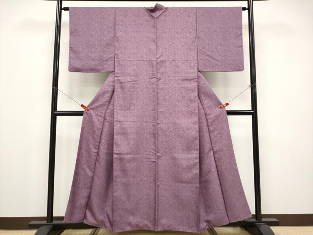 平和屋着物●極上　紋屋井関　御寮織　お召　色無地　桐竹鳳凰文　濃色地　ますいわ屋扱い　逸品　CYAA4506s6_1