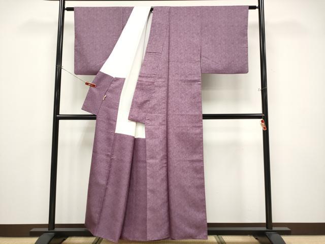 平和屋着物●極上　紋屋井関　御寮織　お召　色無地　桐竹鳳凰文　濃色地　ますいわ屋扱い　逸品　CYAA4506s6_2
