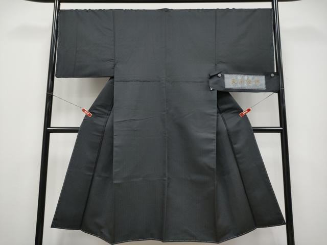 平和屋本店○極上 男性 天平経錦 お召 黒地 逸品 未使用 CYAA4510s6の