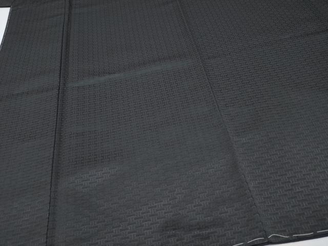平和屋本店○極上 男性 天平経錦 お召 黒地 逸品 未使用 CYAA4510s6