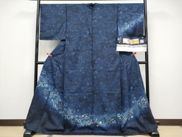 平和屋着物○本場大島紬 龍郷絣 花菱文 正絹 逸品 AABG6510ph 【公式通販】