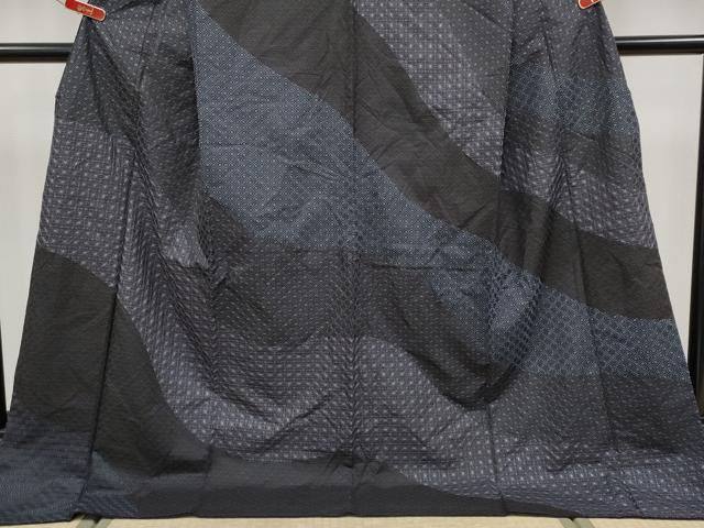 平和屋本店●極上　本場大島紬　訪問着　総刺繍　刺し子　道長吉祥文　逸品　CYAA4590s6_3