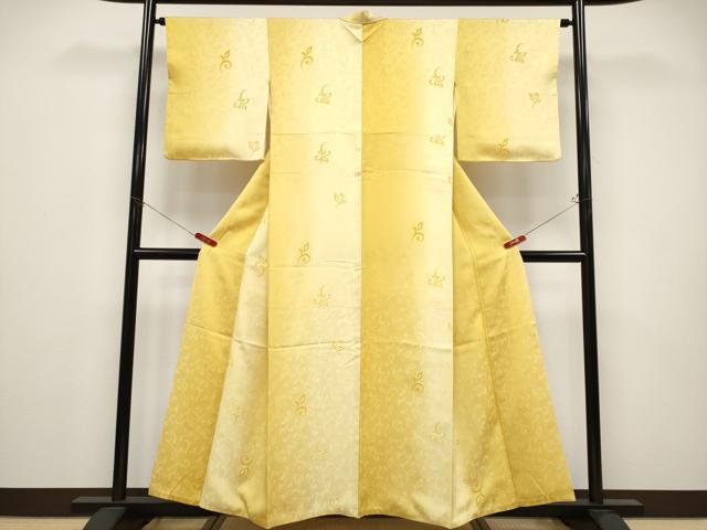 平和屋着物●極上　京都・西陣　織元ブランド　秦流舎　お召　唐草文　暈し染め　逸品　CYAA4594s6_1