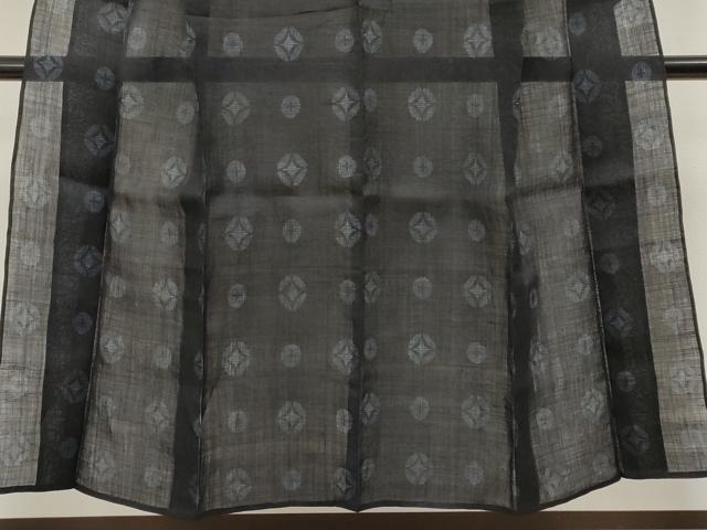 平和屋本店＊極上　夏物　重要無形文化財　本場宮古上布　七宝文　苧麻　逸品　CYAA4633s6_4