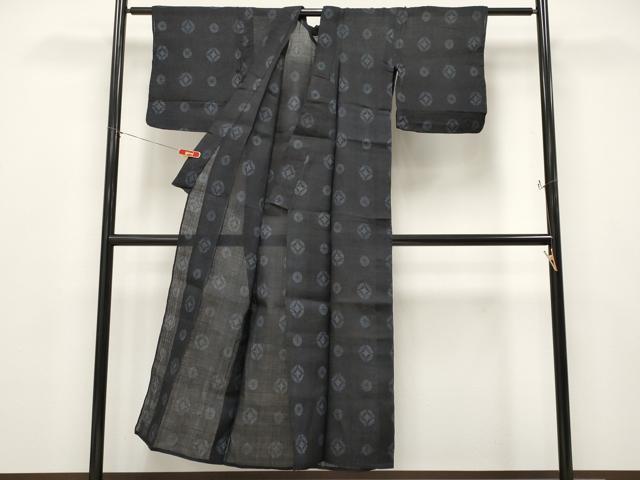 平和屋本店＊極上　夏物　重要無形文化財　本場宮古上布　七宝文　苧麻　逸品　CYAA4633s6_2