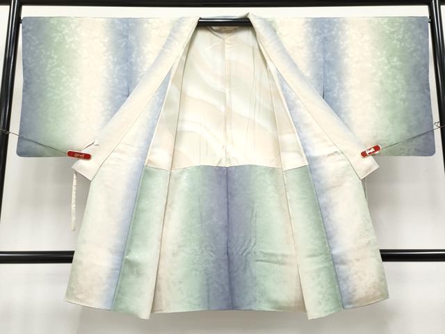 平和屋着物∞極上 道中着 ロング丈 舞桜地紋 暈し染め 逸品