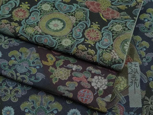 平和屋本店●極上　前田仁仙　仁仙更紗　小紋　鳳凰花唐草文　逸品　CYAA4646s6