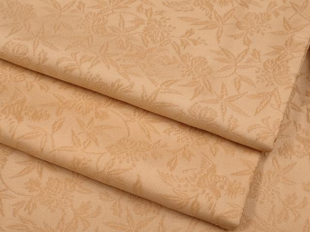 平和屋着物●極上　紋屋井関　御寮織　お召　色無地　桐竹鳳凰文　深支子色地　逸品　CYAA4654s6