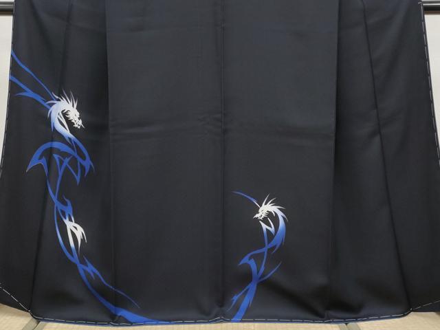 平和屋本店●極上　訪問着　龍　金彩　濃紺地　逸品　CYAA4696s6_3