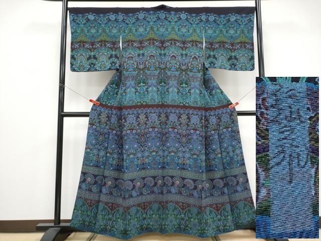 平和屋着物＊夏物　小紋　絽　網目文　正絹　逸品　AABH4003jd 平和屋着物＊夏物 小紋 絽 網目文 正絹 逸品 AABH4003jdの通販はau PAY