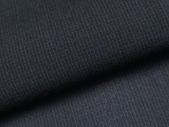 平和屋本店＊極上　夏物　男性　東郷織物謹製　本場大島紬　夏大島　キングサイズ　みじん格子　濃紺地　証紙付き　逸品　CYAA4941s6_5