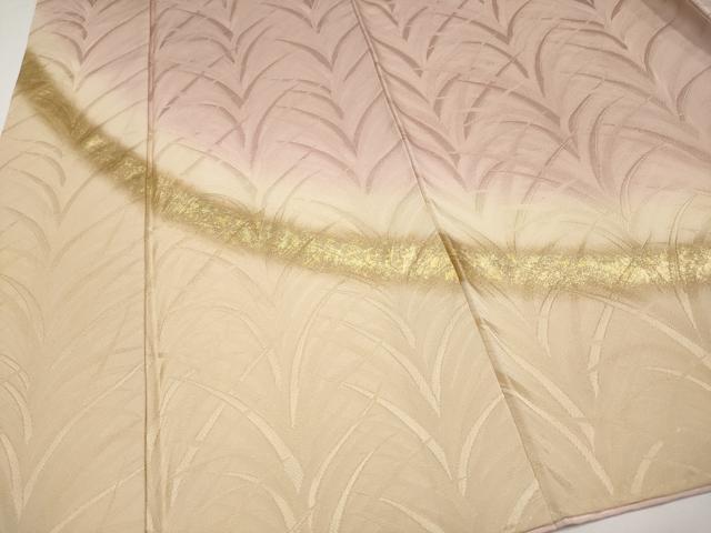 平和屋着物●極上　皇室献上作家　北出与三郎　無地絵羽訪問着　大王松　暈し染め　金彩　虹色地　逸品　CYAA4955s6_5