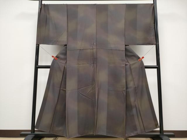 平和屋本店○極上 男性 お召 キングサイズ 霞文 逸品 CYAA4961s6