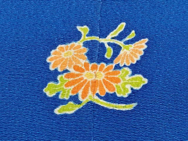 平和屋本店●極上　お引きずり・お引き摺り　色留袖　文字文　金彩　鬼しぼ縮緬　瑠璃紺色地　逸品　CYAA4989s6_8