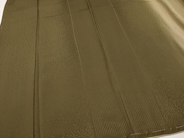 平和屋着物●極上　染色作家　斉藤三才　訪問着　間道　暈し染め　海松色×榛色　逸品　未使用　CYAA5007s6_4