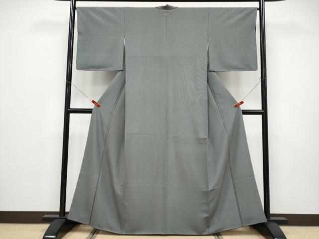 平和屋着物●極上　洗える最高級着物　＜英＞はなぶさ謹製　江戸小紋　万筋　黒地×潤色　逸品　未使用　CYAA5029s6_1