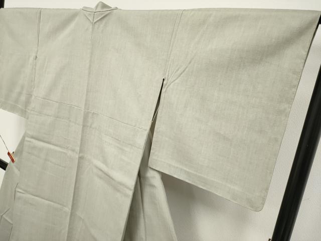 平和屋本店□極上 本場結城紬 重要無形文化財 反物 着尺 100亀甲 破れ
