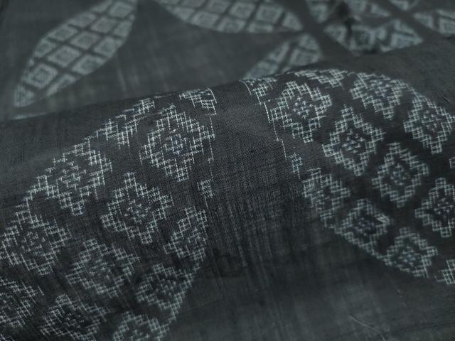 平和屋本店□極上 夏物 重要無形文化財 本場宮古上布 七宝文