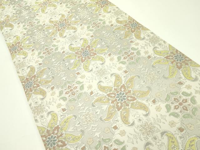 極美品★西陣織★袋帯★蕉風 楽天市場】西陣 帯 袋帯【花柄 ブラック 黒 辻ヶ花風】 西陣織