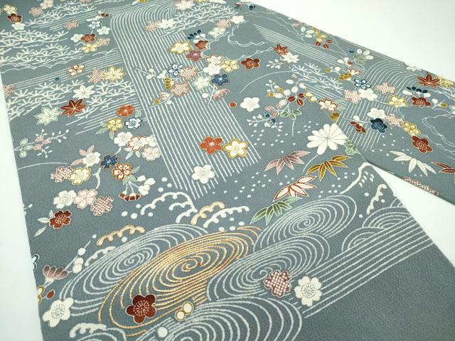 平和屋着物□極上 夏物 八寸名古屋帯 石井秀樹作 洒落がすり 証紙付き