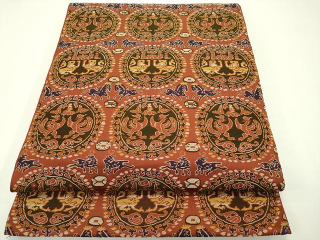 平和屋本店■最高級　龍村平蔵製　全通柄　文白虎錦　逸品　CZAA1359s5