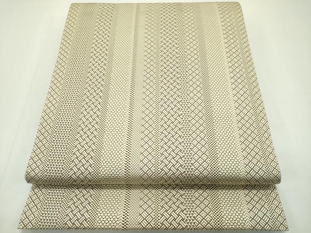 ⑥⑦⑦本場筑前博多織 ジャバラ 正絹 全通 小森草木染工房