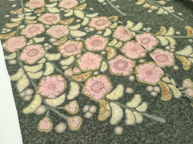 平和屋本店□最高級 初代 久保田一竹 幻の辻が花 辻が花88個 振袖 絞り