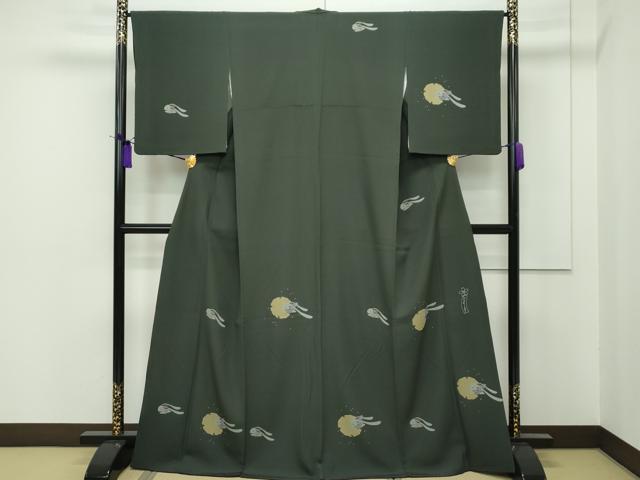 平和屋本店□極上 世界的人形師 辻村寿三郎 ジュサブロー 訪問着 雪輪