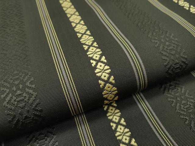 平和屋本店□極上 本場筑前博多織 草木染 手織工房 染匠：小森久 八寸