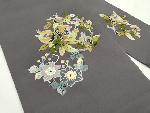 平和屋着物●染織作家　渋紙型　渋谷和子　九寸名古屋帯　幾何学文様　鬼しぼ縮緬　正絹　逸品　未使用　DAAZ3127ob 平和屋着物○染織作家 渋紙型 渋谷和子 九寸名古屋帯 抽象文様