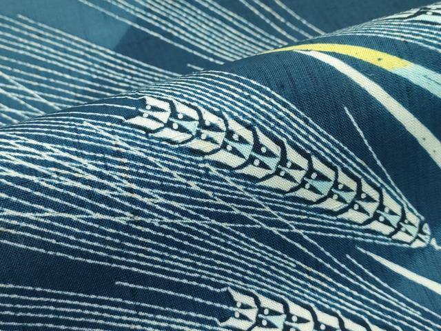 平和屋本店□希少 人間国宝 山田貢 九寸名古屋帯 紬地 型