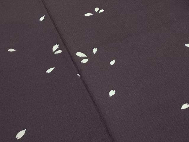 平和屋本店□極上 洛楽人工房 訪問着 舞花びら 銀彩 黒