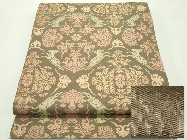 平和屋本店■最高級　人間国宝　北村武資　経錦　六通柄袋帯　遊鹿文　金糸　ますいわ屋扱い　逸品　CZAA1785s5