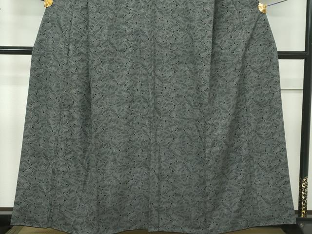 平和屋本店□極上 人間国宝 小宮康孝 江戸小紋 吉祥文 黒地 高島屋扱い