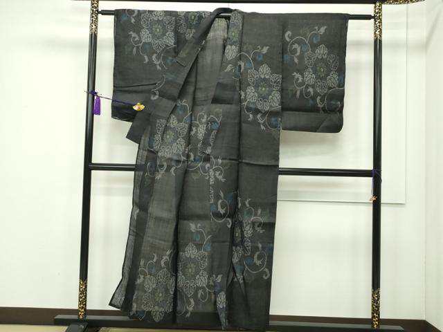 専用 夏物 本場宮古上布（華絣文）本麻苧麻 美品 証あり