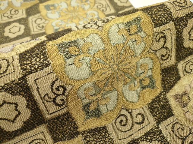 平和屋本店■極上　創業280年　誉田屋源兵衛　六通柄袋帯　舞花文　兆寿尽くし　金糸　逸品　CZAA1858s5 平和屋本店□極上 創業280年 誉田屋源兵衛 六通柄袋帯 舞花