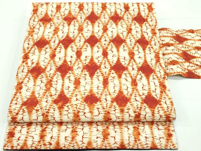 平和屋本店■極上　創作　茜染　九寸名古屋帯　紬地　逸品　CZAA1867s5