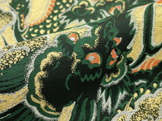 平和屋本店□極上 九寸開き名古屋帯 銀座きしや 刺繍 小判絵 深支子色