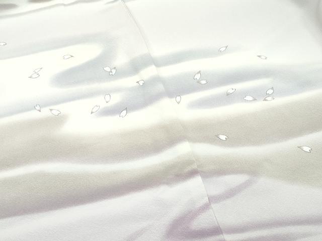 平和屋本店■極上　長羽織　流水舞花弁　暈し染め　逸品　未使用　CZAA1952s5 羽織