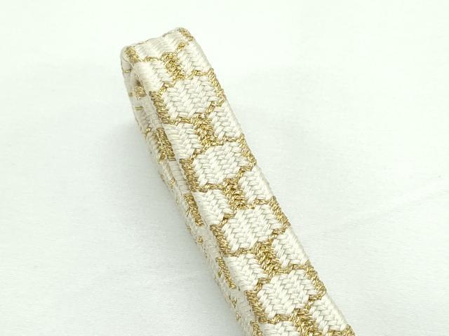 平和屋本店□極上 有職組紐道明 帯締め 亀甲組 金糸 宮内庁御用 国立博物館