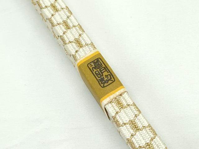 平和屋本店□極上 有職組紐道明 帯締め 亀甲組 金糸 宮内庁御用 国立博物館