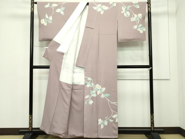 平和屋本店●極上　訪問着　富士山　枝垂れ桜　暈し染め　銀通し地　逸品　CYAA4052s6 平和屋本店○極上 訪問着 富士山 枝垂れ桜 暈し染め 銀通し地 逸品