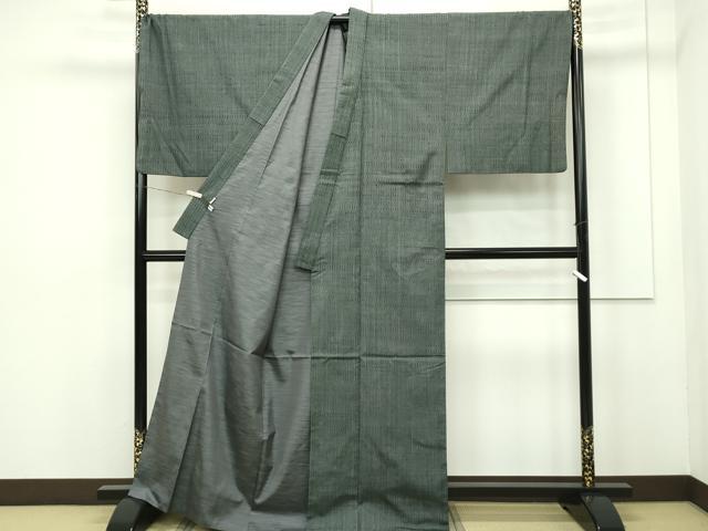 平和屋本店□極上 男性 銀座もとじ キングサイズ 本場大島紬 泥染め